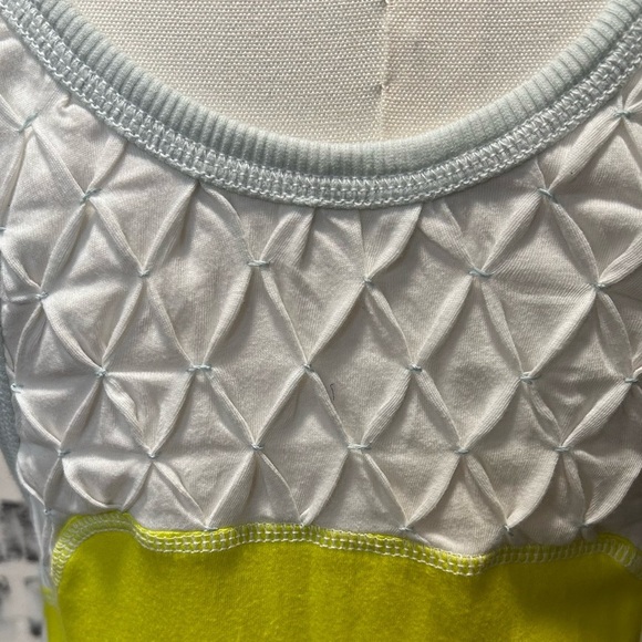 Free People Boho Beachy Resort Wear Neon Yellow & White Striped Maxi Dress - Picture 5 of 8